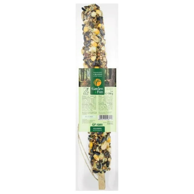 A&E Cage Company Garden Fun Smakers Seed Stick for Squirrels Small Animal Treats - Medium - 7 Oz
