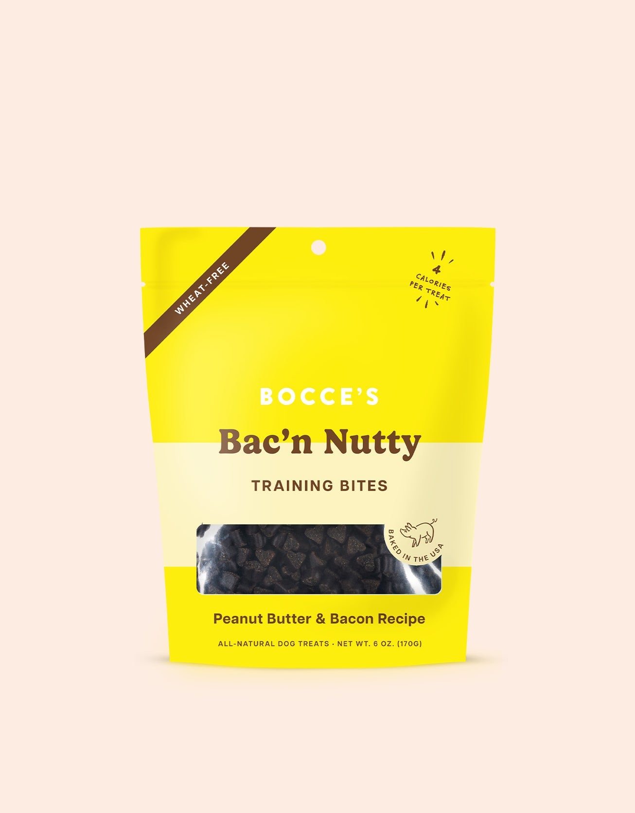 Bocce's Bakery Pup Me Up Training Bites Peanut Butter and Bacon Soft and Chewy Dog Treats - 6 Oz