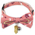 Touchcat ® Glampurr Elegant Fashion Cat Collar with large Bowtie and Bell Charm Pink