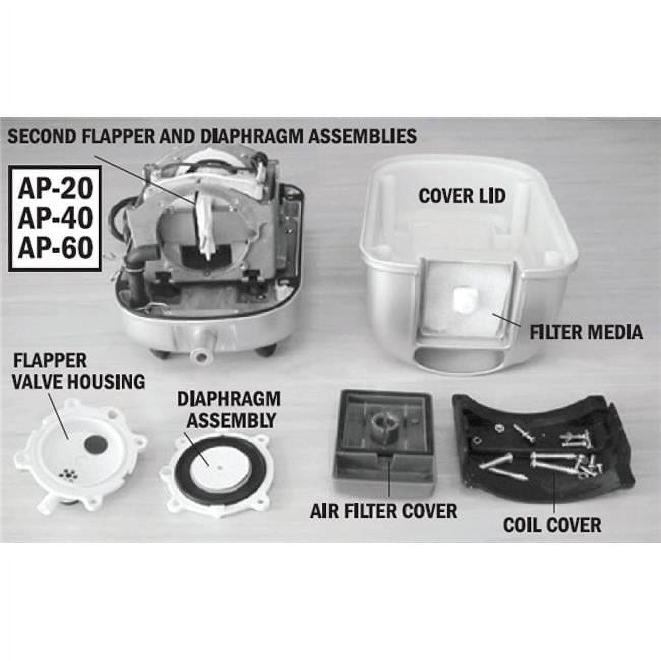 Danner Supreme Pondmaster Diaphram Kit for AP-Series Air Pump Default Title