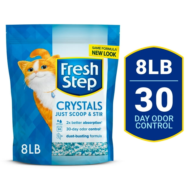 Fresh Step Crystals Scoop and Stir Premium Scented Cat Litter - 8 Lbs - Case of 4 Default Title