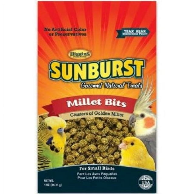 Higgins Sunburst Millet Bits Gourmet Small Bird Treats - 1 Oz Default Title