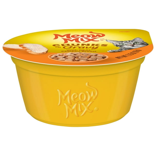 Meow-Mix Chicken Breast Chunks in Gravy Wet Cat Food Trays - 2.75 Oz - 12 Pack Default Title