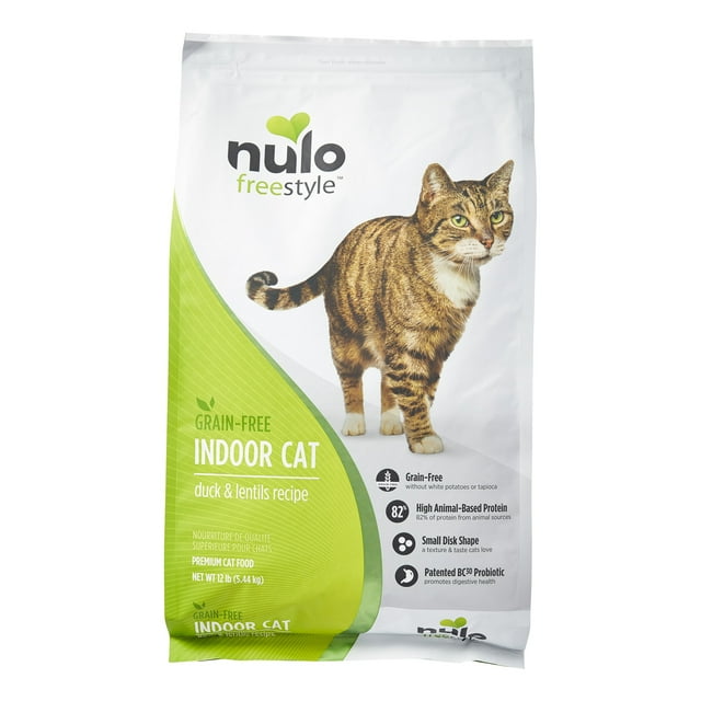 Nulo Freestyle Grain-Free High-Protein Omega-3 Duck and Lentils Recipe Indoor Dry Cat Food - 12 Lbs Default Title