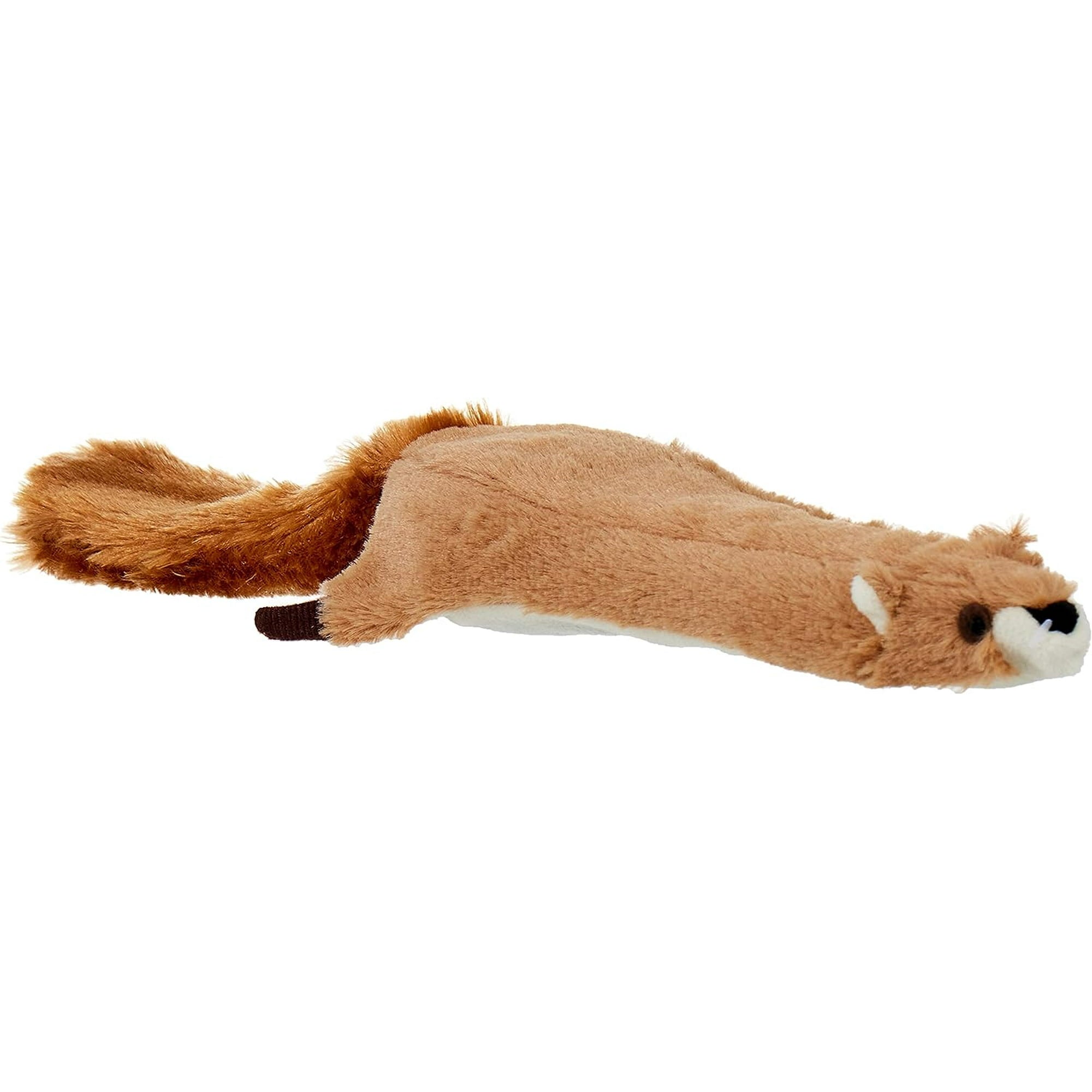 Ethical SPOT Skinneeez Stuffing-Free Squirrel Squeak and Soft Dog Toy - 15 Inch