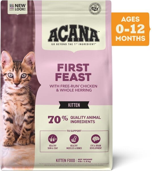 Acana 'Kentucky Dogstar Chicken' First Feast Cat Dry Cat Food - 4 lb Bag