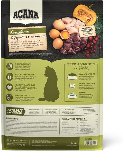 Acana 'Kentucky Dogstar Chicken' Grasslands Cat Dry Cat Food - 4 lb Bag