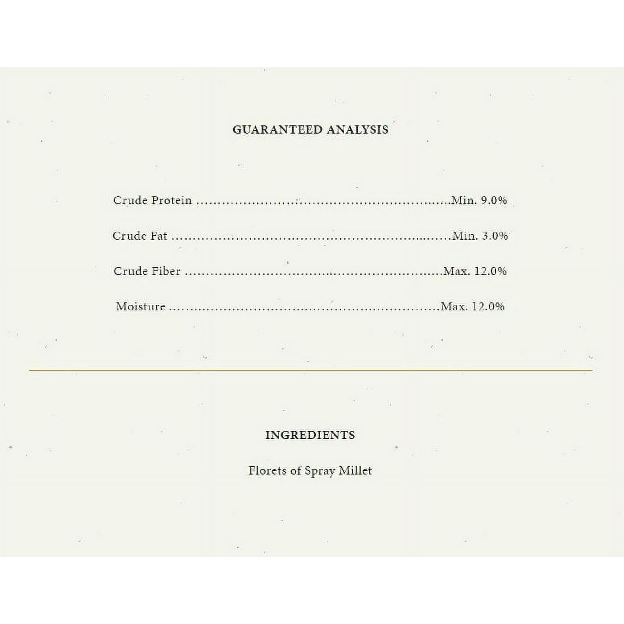 Higgins Sunburst Millet Bits Gourmet Small Bird Treats - 1 Oz