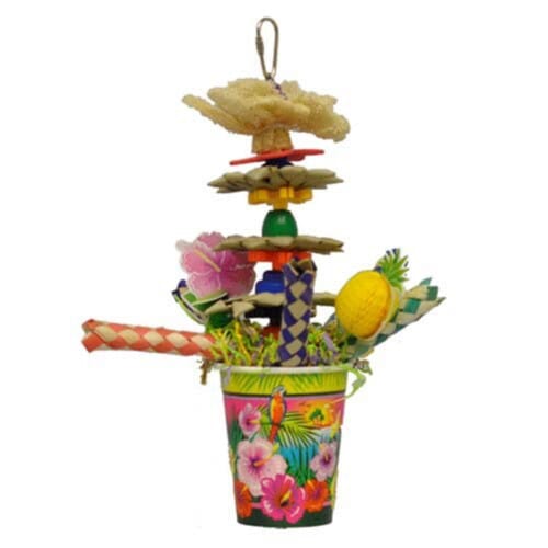 A&E Cage Happy Beaks Tropic Punch Cocktail Bird Toy - 11.5 X 8 X 8 In