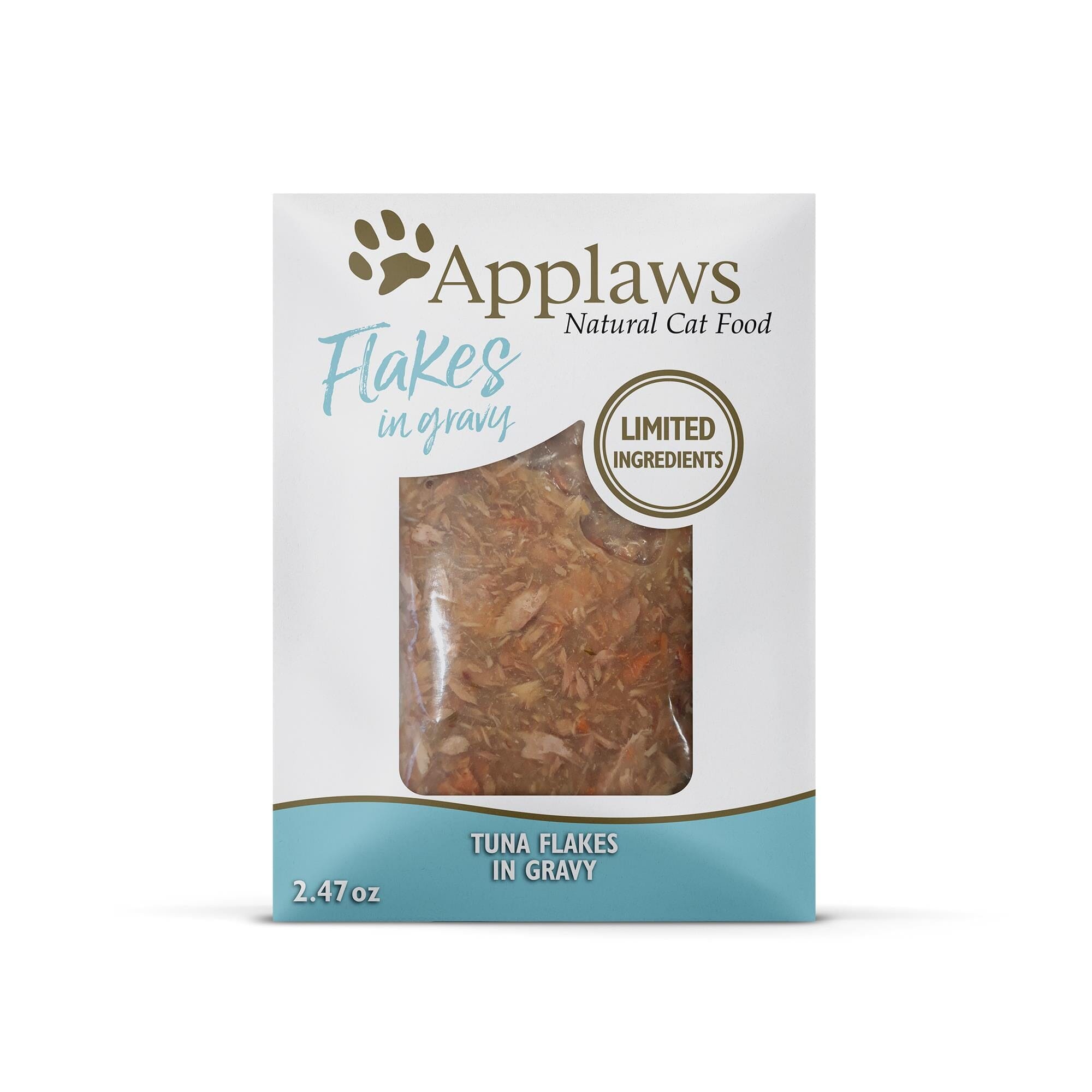 Applaws Tuna Filet Flakes in Gravy Wet Cat Food Pouch - 2.47 Oz - Case of 12