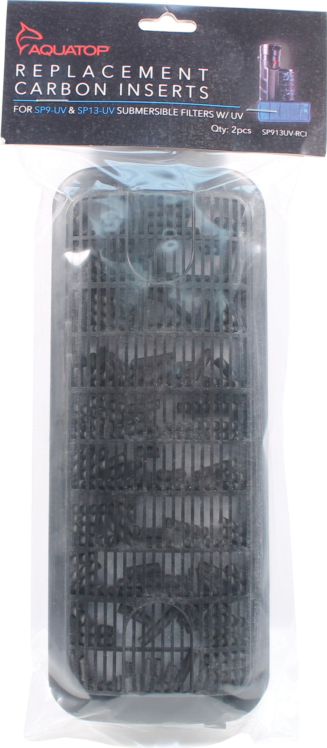 Aquatop Carbon Inserts for Sp9-Uv & Sp13-Uv Aquarium Filter Parts - 2 Pack