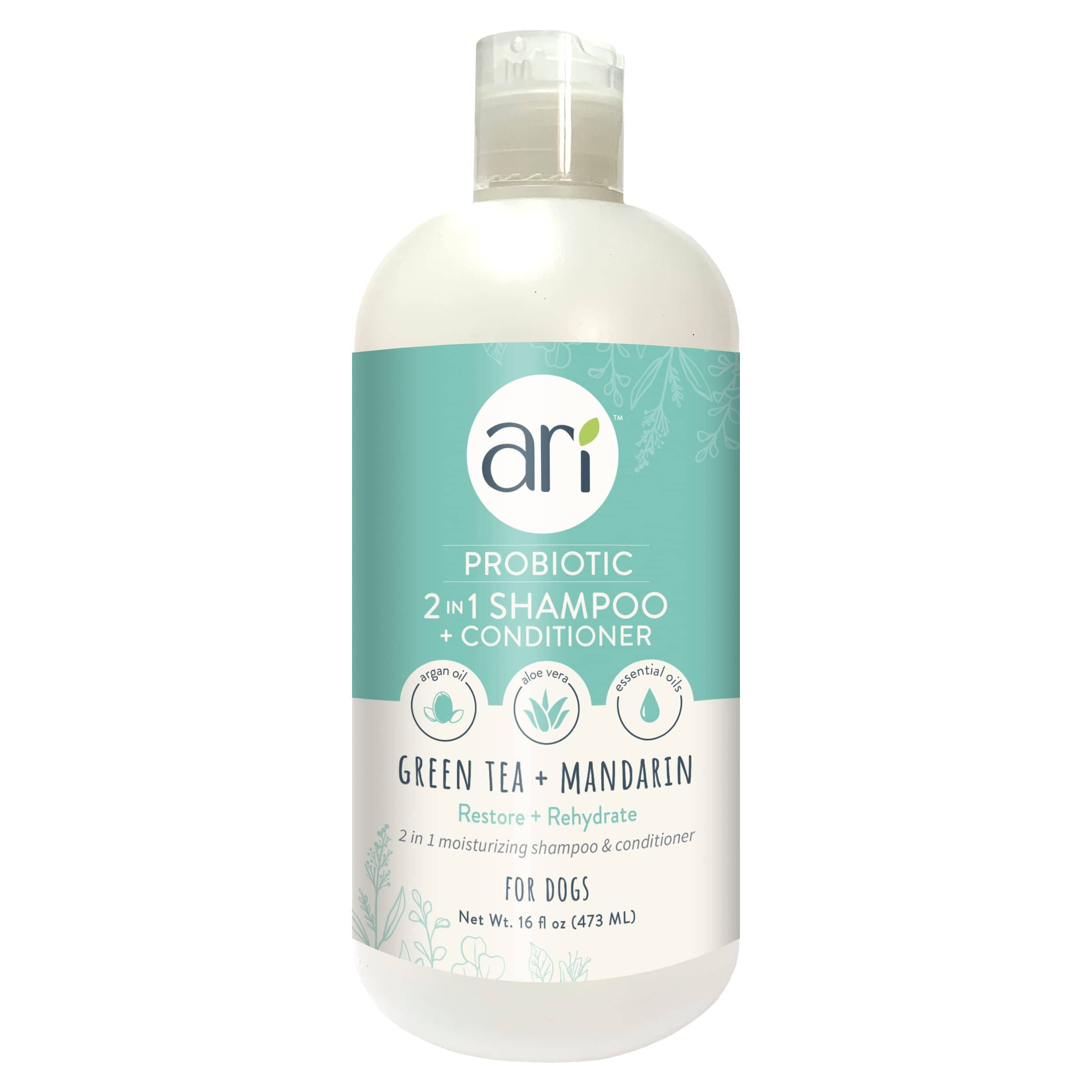 ARI Probiotics Green Tea and Mandarin 2-in-1 Dog Shampoo and Conditioner - 16 Oz