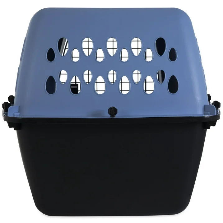 Aspen Fashion Pet Porter Dog Kennel Hard-Sided - Blue and Black - 26 in