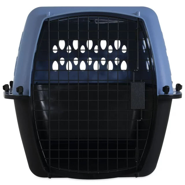 Aspen Fashion Pet Porter Dog Kennel Hard-Sided - Blue and Black - 26 in