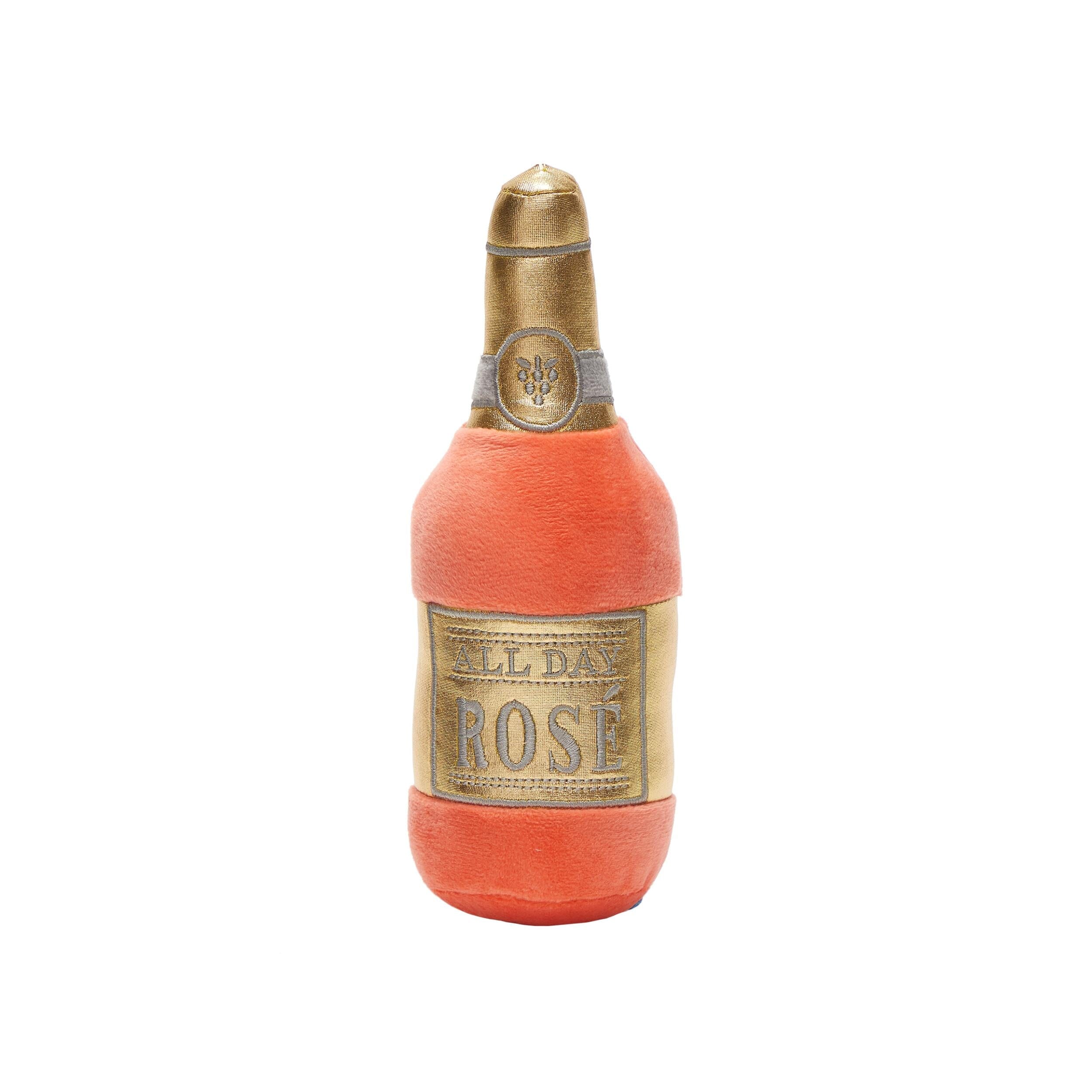 Bark Box All Day Rose Bottle Plush Dog Toy Bark Box All Day Rose Bottle Plush Dog Toy