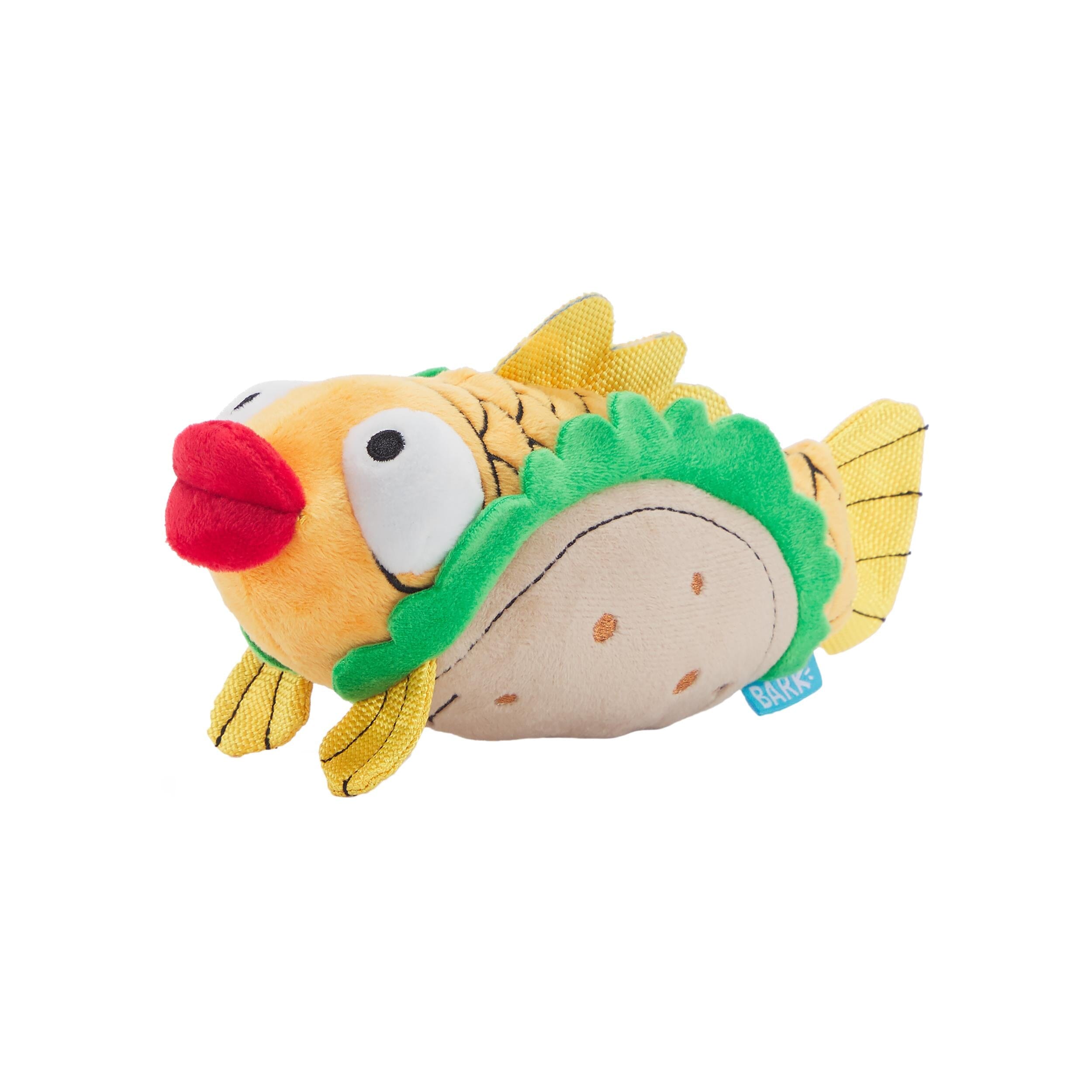 Bark Box Ernesto the Fish Taco Squeaky Plush Dog Toy