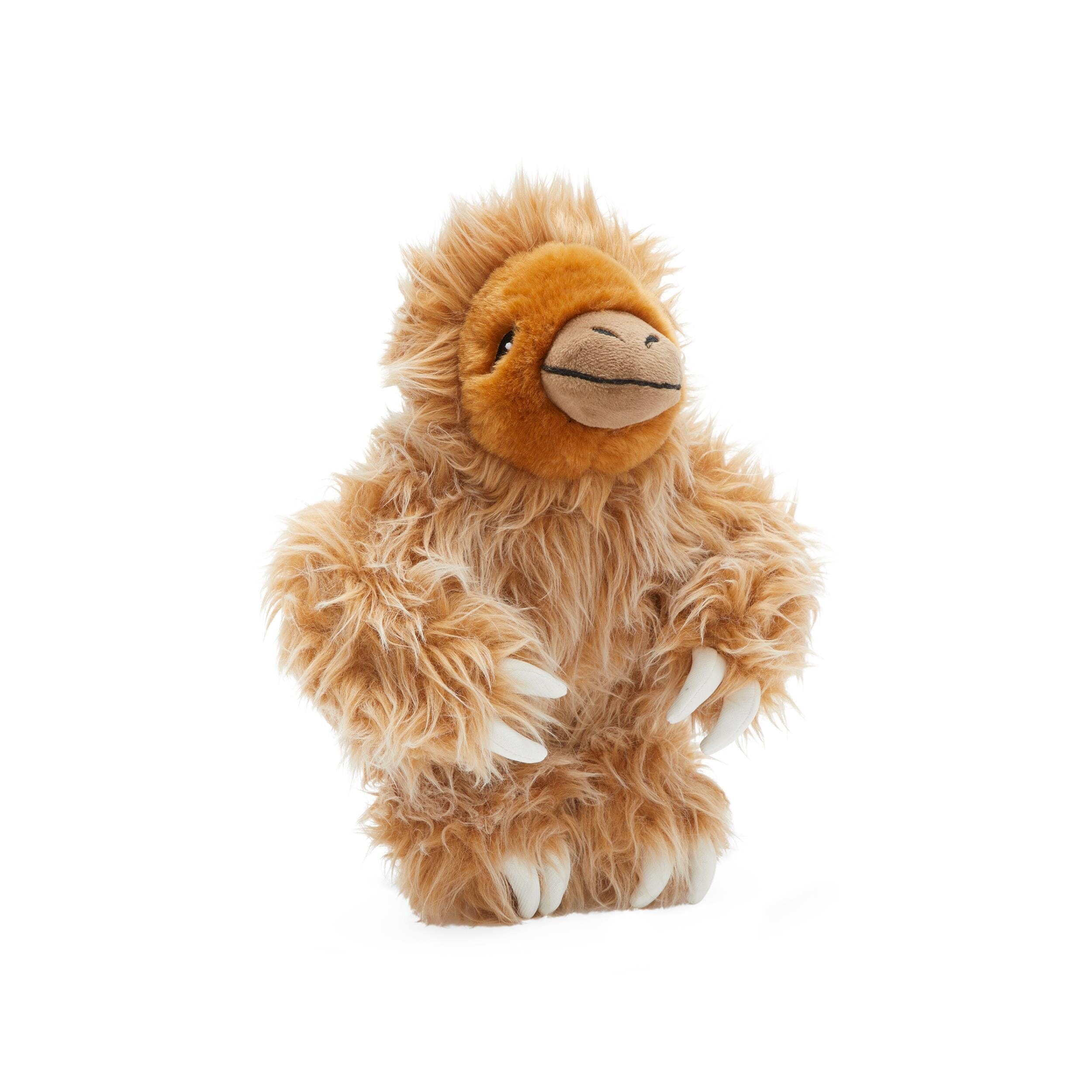 Bark Box Gordon the Giant Hairy Sloth Squeaky and Plush Dog Toy
