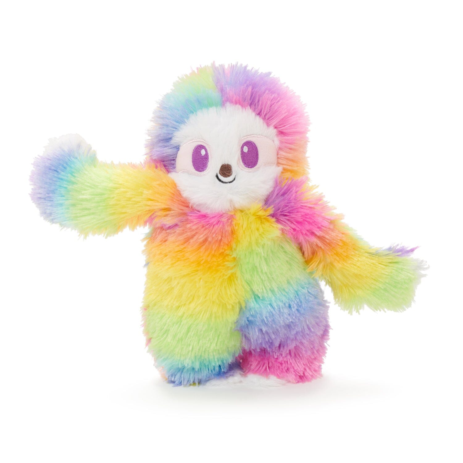 Bark Box Peace and Fluffy Hairy Garcia Sloth Squeak and Plush Dog Toy