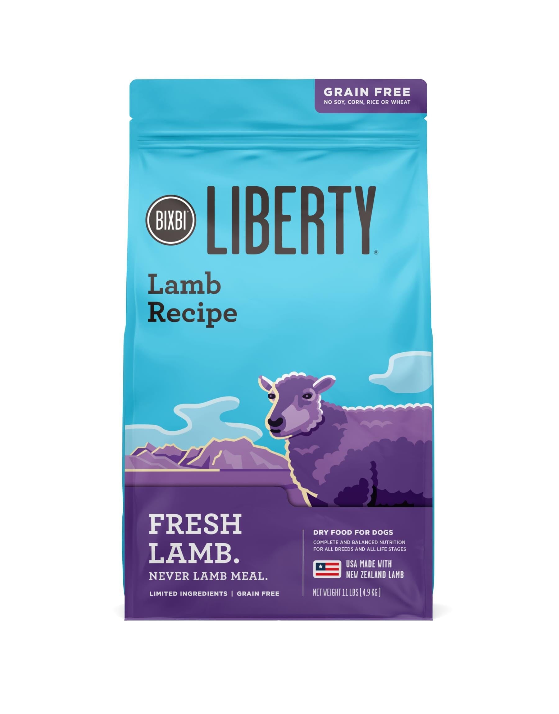 Bixbi Liberty Limited Ingredient Diet Lamb Kibble Dry Dog Food - 11 Lbs