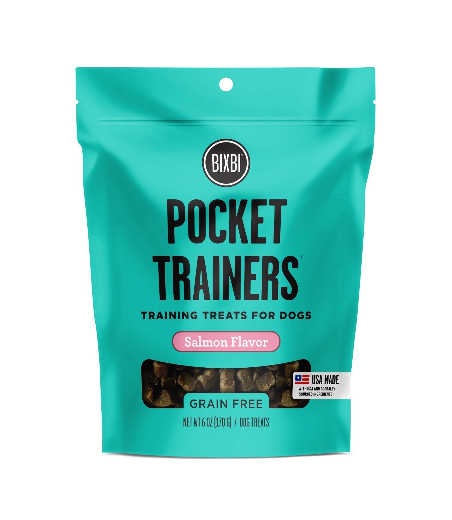 Bixbi Pocket Trainers Salmon Soft and Chewy Training Dog Treats - 6 Oz