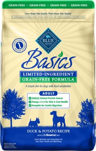 Blue Buffalo Basics Grain Free Adult Duck & Potato Recipe Dry Dog Food