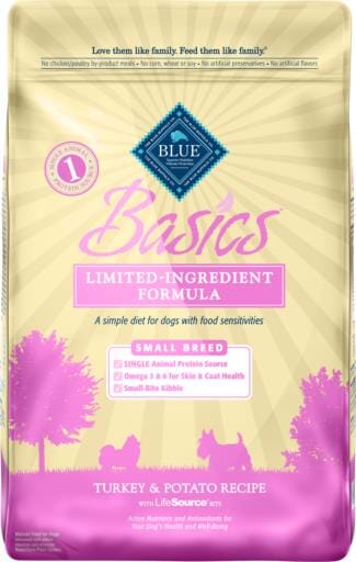 Blue Buffalo Basics Small Breed Adult Turkey & Potato Recipe Dry Dog Food