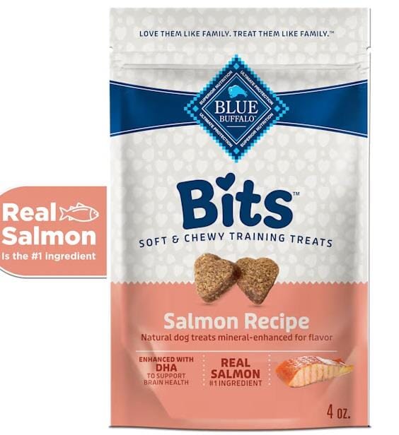 Blue Buffalo Blue Bits Tasty Salmon Moist Soft and Chewy Training Dog Treats - 4 Oz