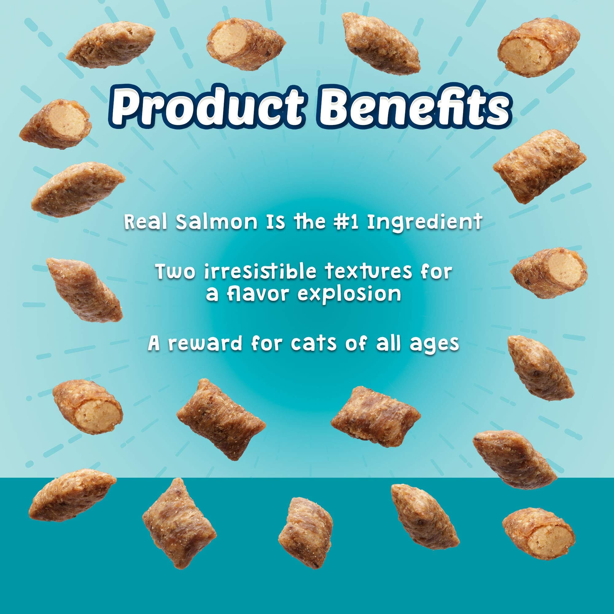 Blue Buffalo Bursts Crunchy and Creamy Seafood Crunchy Cat Treats