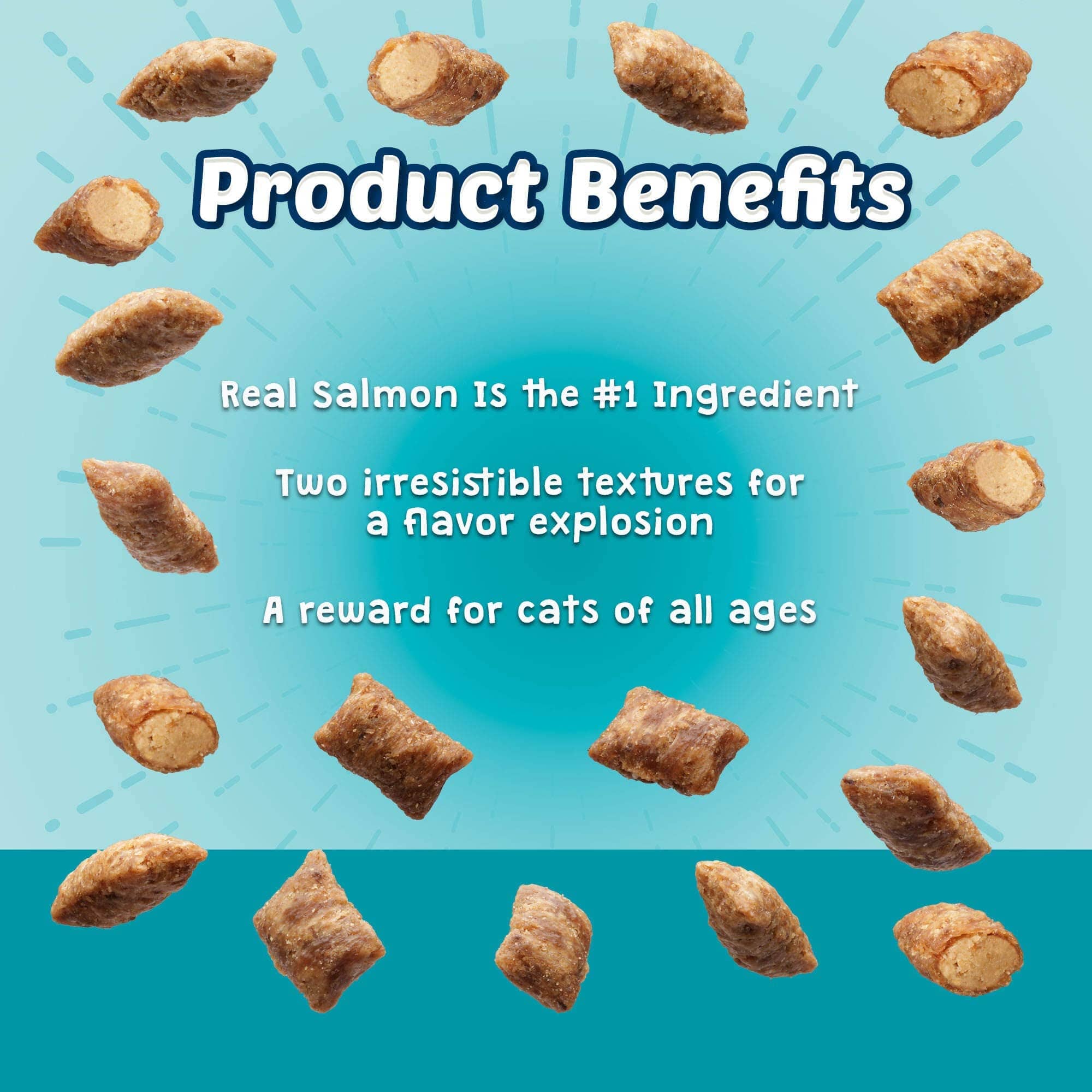 Blue Buffalo Bursts Crunchy and Creamy Seafood Crunchy Cat Treats