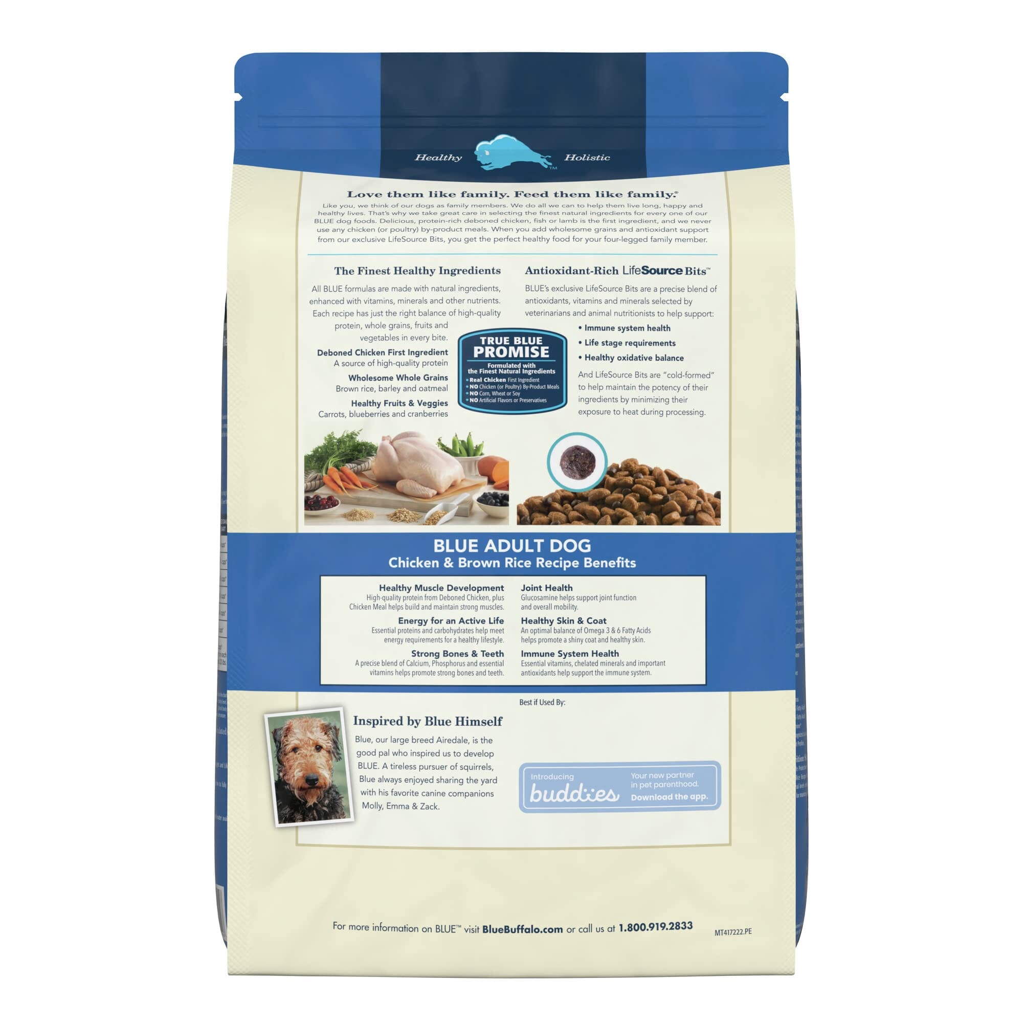 Blue Buffalo Life Protection Formula Adult Natural Chicken and Brown Rice Dry Dog Food