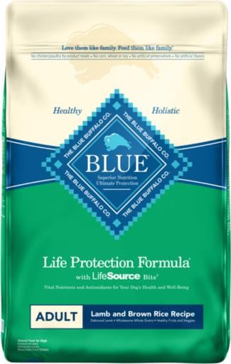 Blue Buffalo Life Protection Formula Adult Natural Lamb and Brown Rice Dry Dog Food - 15 Lbs