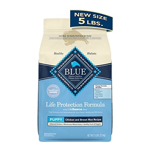 Blue Buffalo Life Protection Formula Natural Puppy Chicken and Brown Rice Dry Dog Food - 5 Lbs