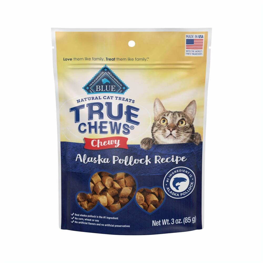 Blue Buffalo True Chews Natural Alaskan Pollack Chewy Cat Treats - 3 Oz