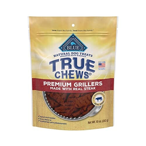 Blue Buffalo True Chews Premium Grillers Steak Natural Dog Treats - 10 Oz