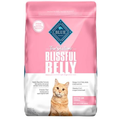Blue Buffalo True Solutions Blissful Belly Natural Digestive Care Chicken Recipe Adult Dry Cat Food