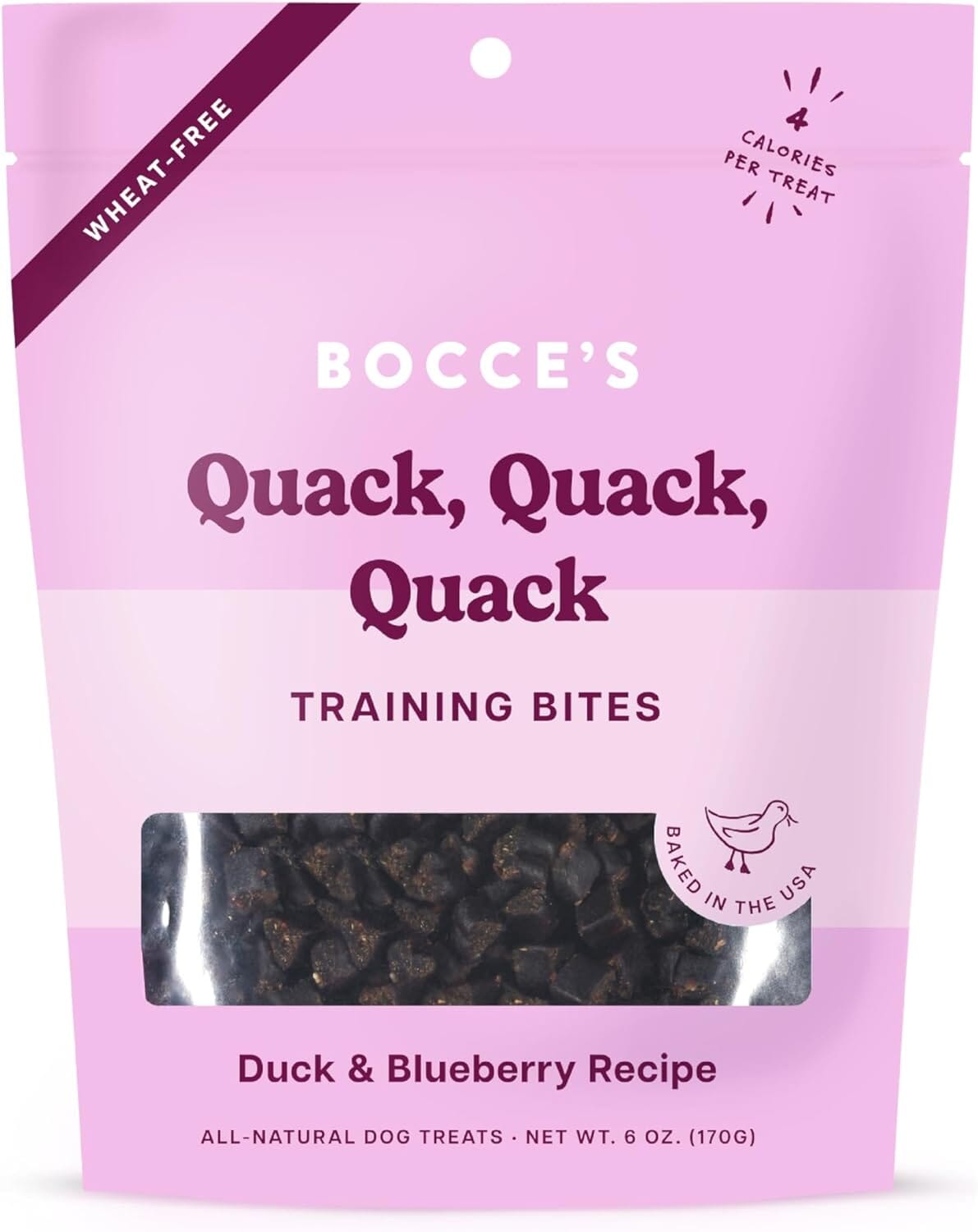 Bocce's Bakery Quack Quack Training Chewy Dog Treats - 6 Oz