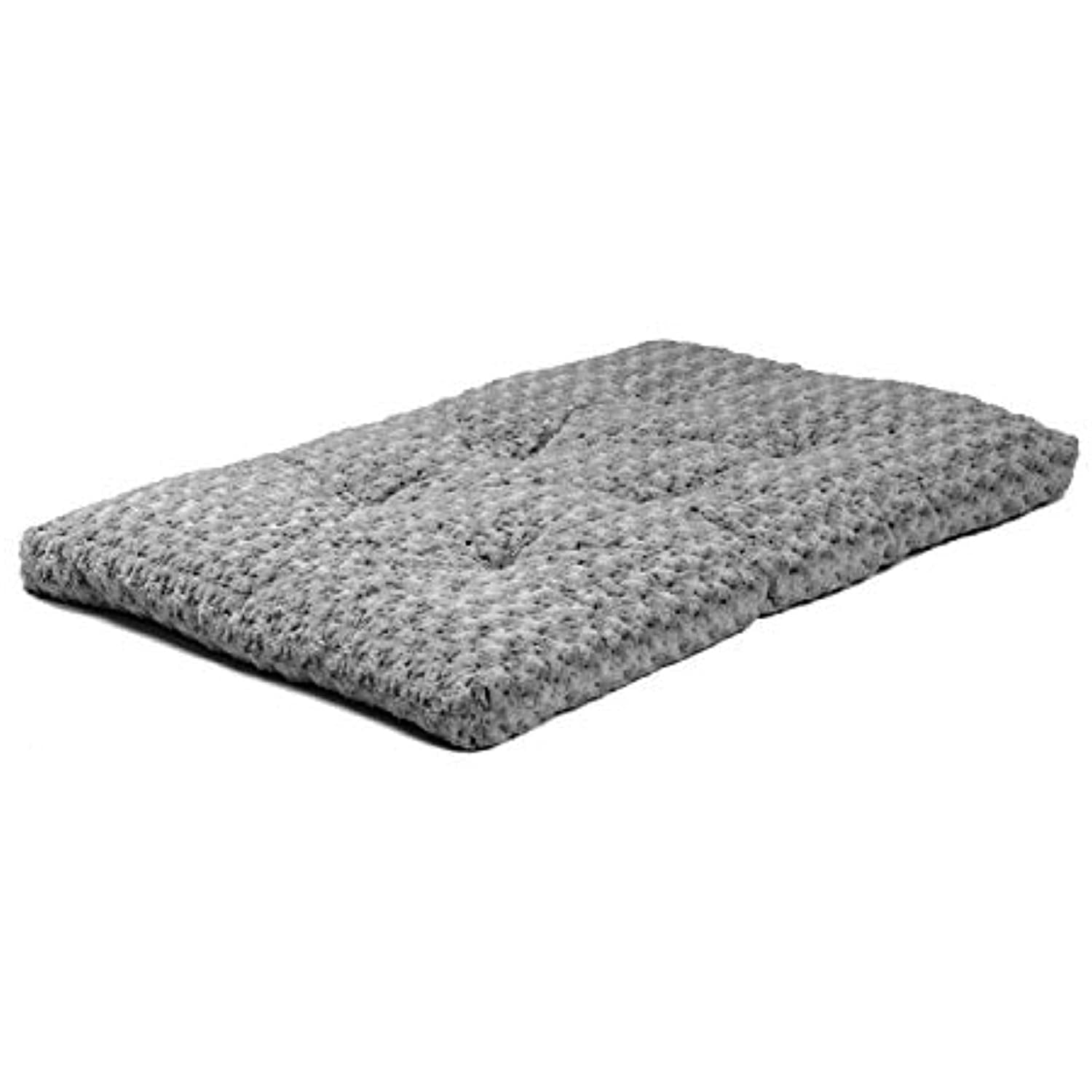 Midwest Homes Quite Time Ombre Swirl Rectangular Raised Dog Bed or Crate Mat Charcoal Gray L:46 X W:29 Inch