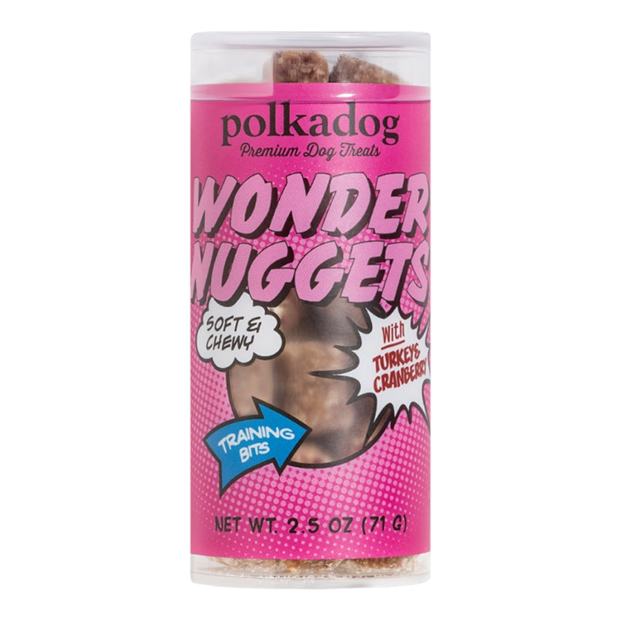 Polka Dog Bakery Wonder Nuggets Turkey Training Soft and Chewy Treats - 2.5 Oz