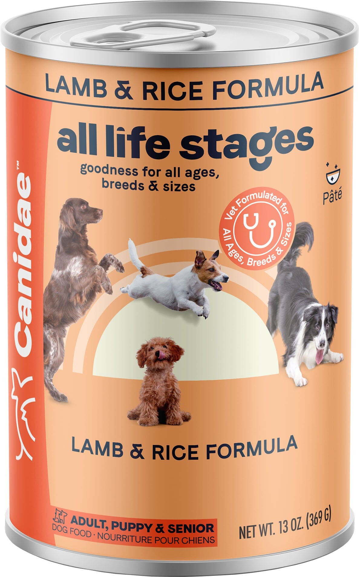 Canidae All Life Stages Canned Dog Food - Lamb and Rice - 13 Oz - Case of 12