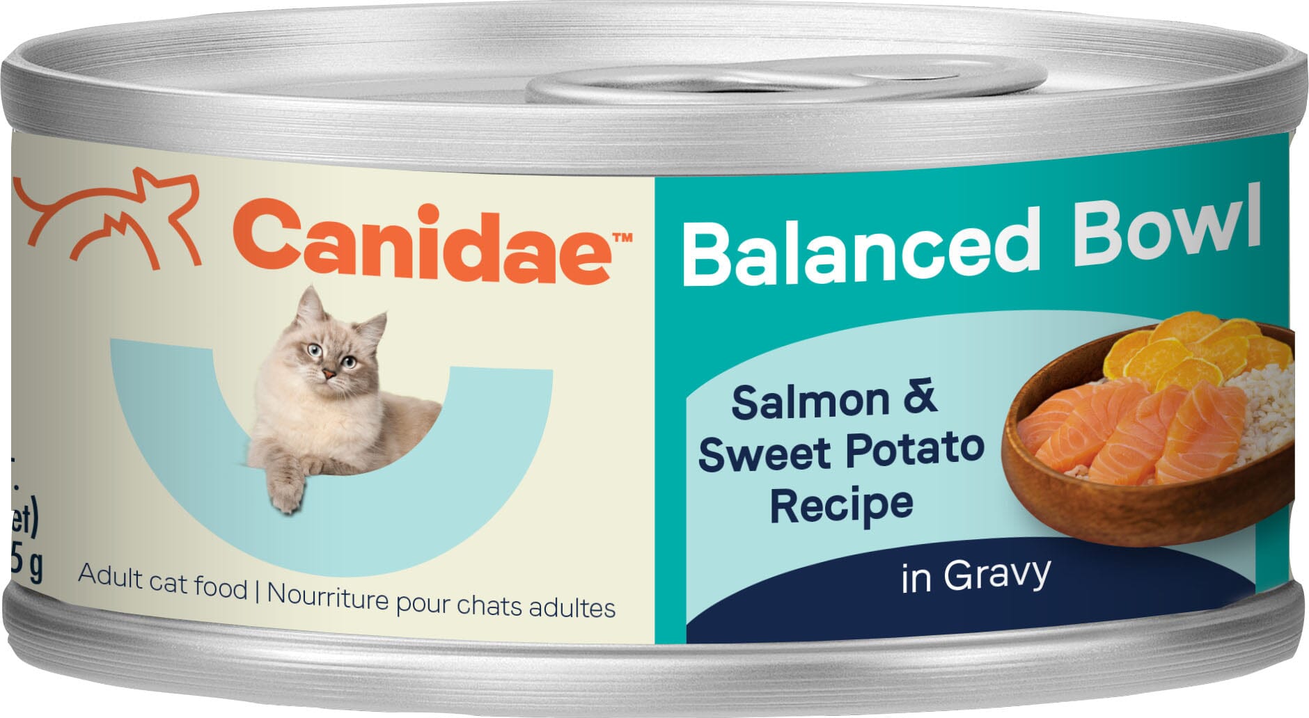 Canidae Balanced Bowl Cat Wet Food Canned Cat Food - Salmon/Sweet Potato - 3 Oz - Case of 24
