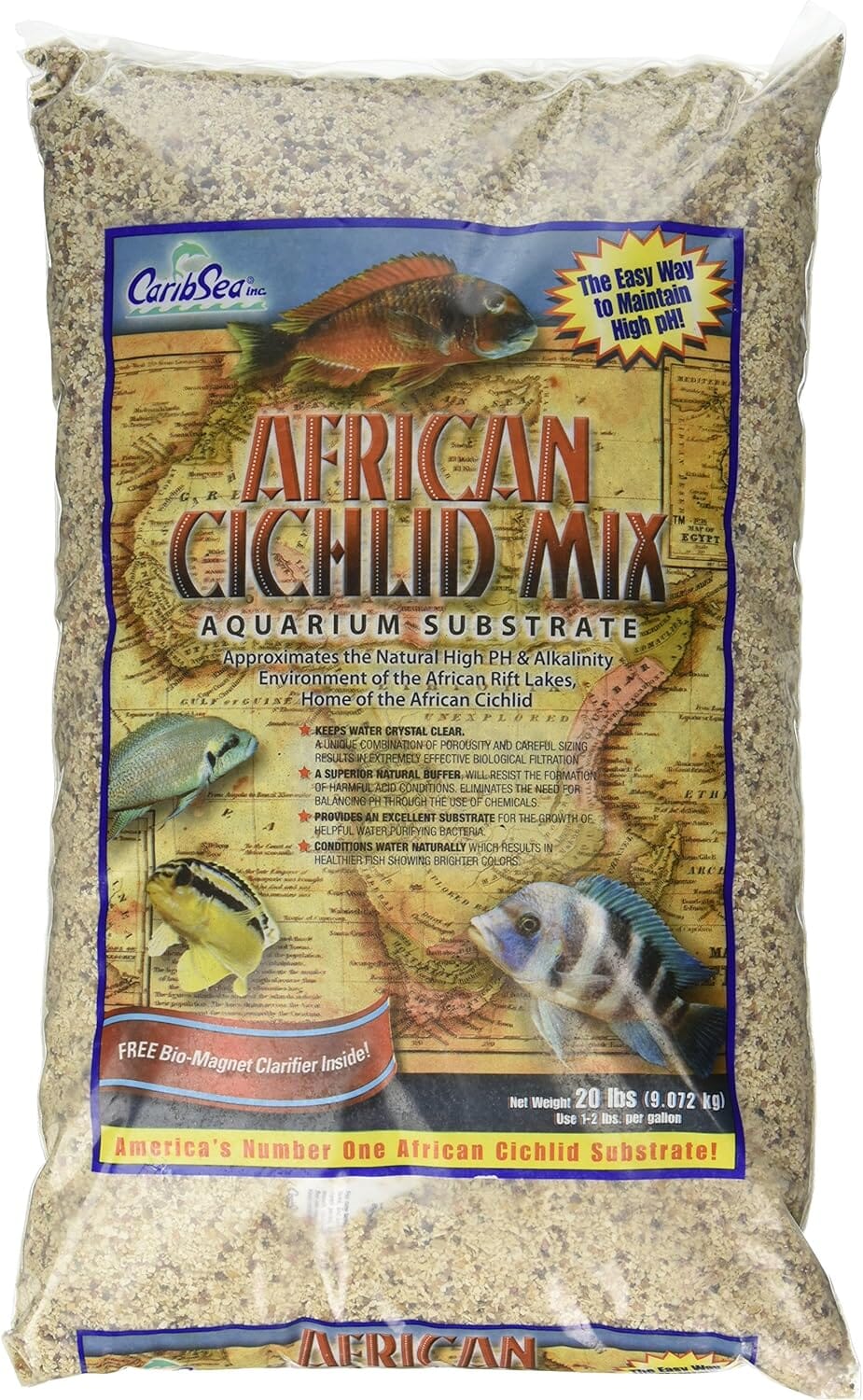 CaribSea African Cichlid Mix Ivory Coast Sand - 20 lb