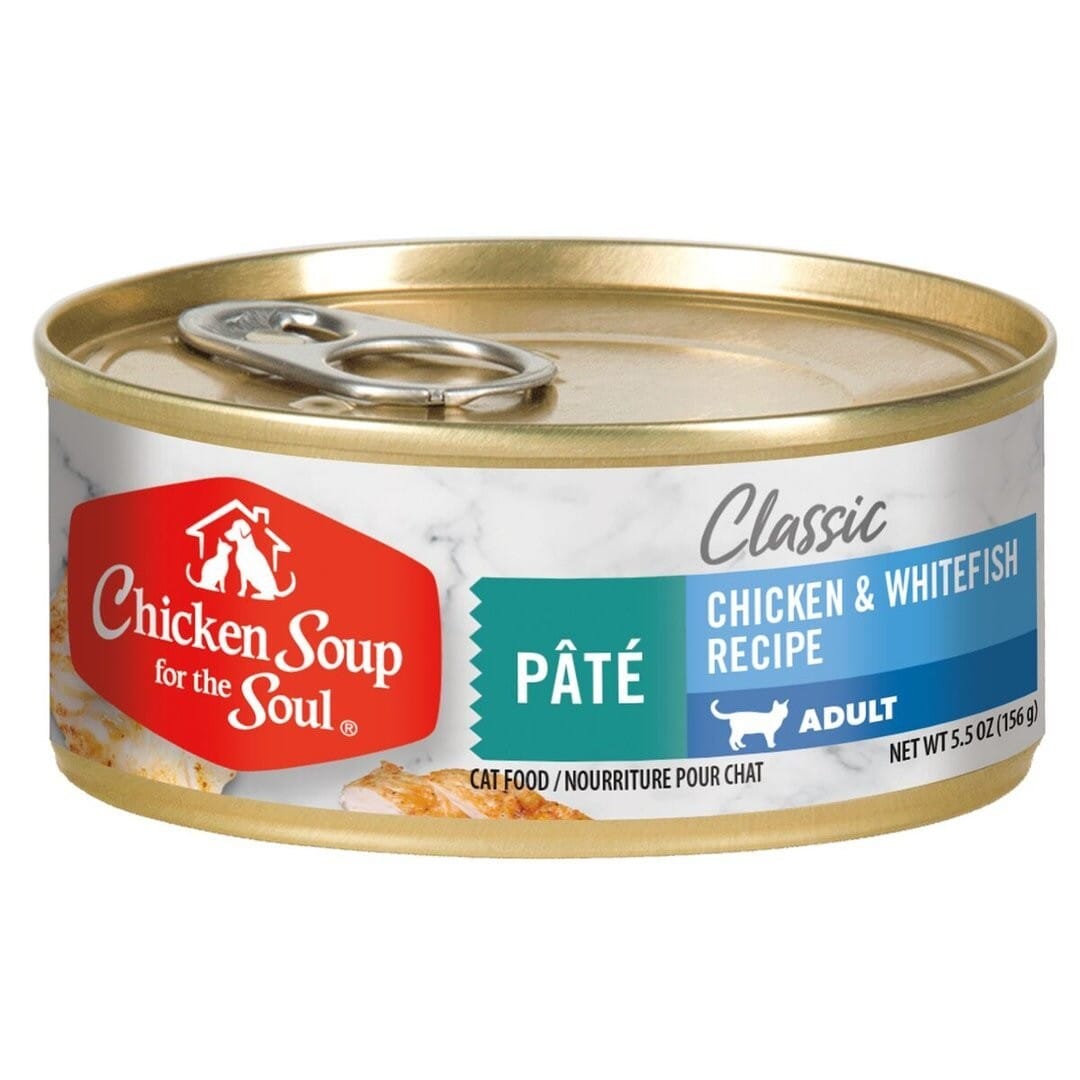 Chicken Soup for the Soul Chicken and Whitefish Canned Cat Food - 5.5 Oz - Case of 24