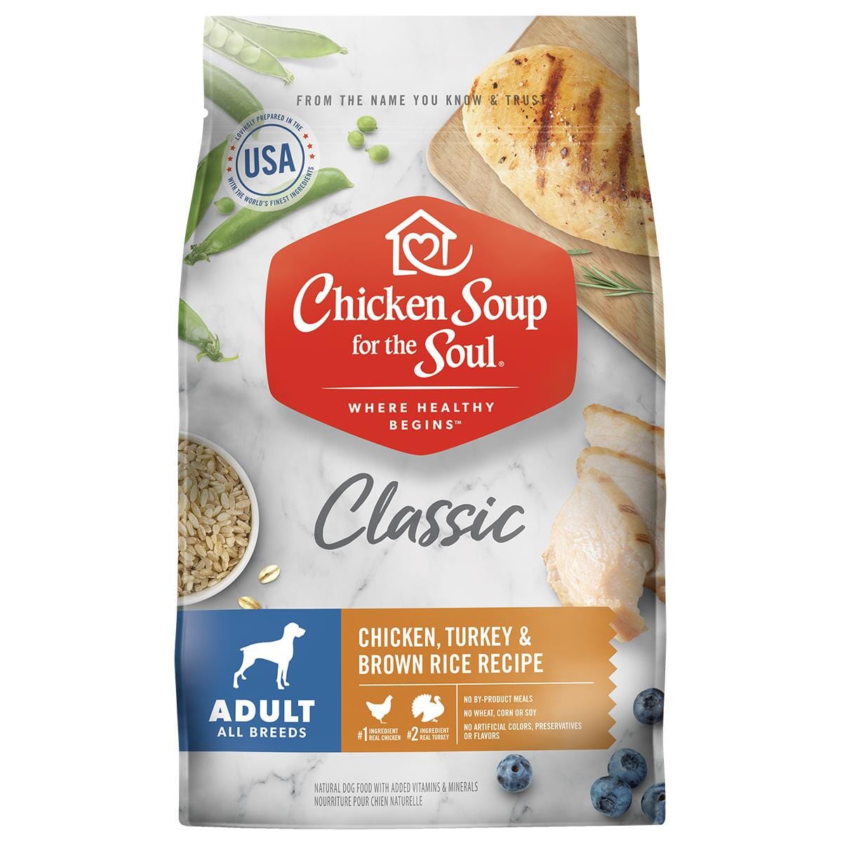 Chicken Soup For The Soul Chicken, Turkey & Brown Rice  Adult Recipe Dry Dog Food