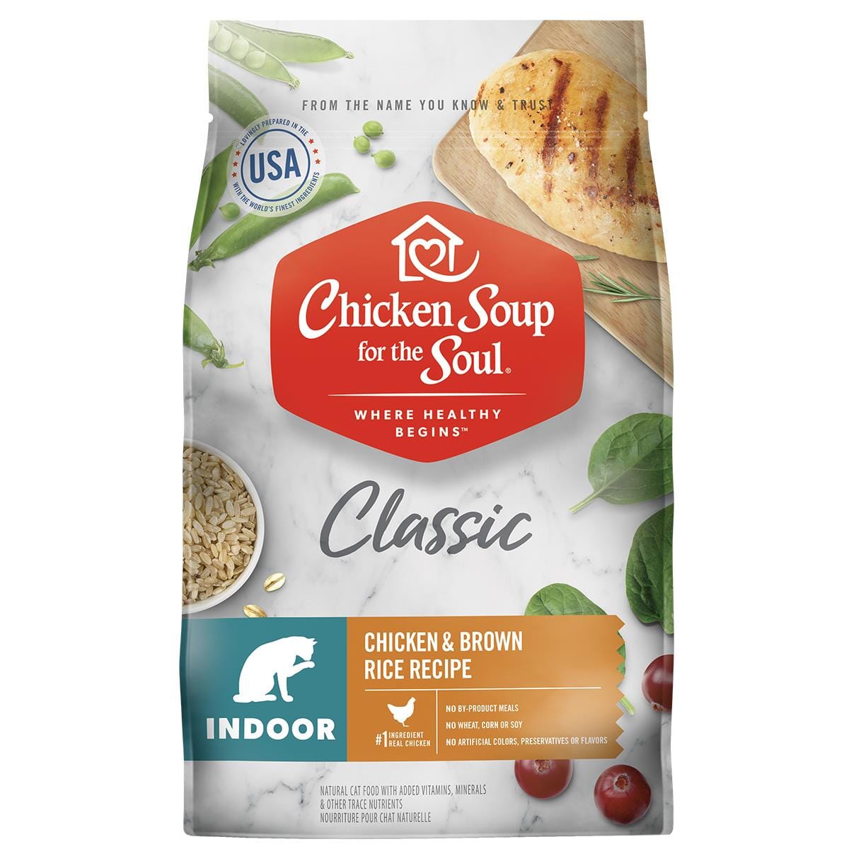 Chicken Soup for the Soul Indoor Hairball Control Dry Cat Food - 4.5 Lbs