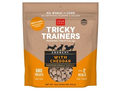 Cloud Star Tricky Trainers Cheddar Crunchy Tricky Trainers Biscuit Crunchy Dog Treats - 12 oz Bag