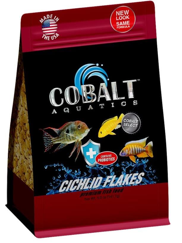 Cobalt Aquatics Cichlid Flaked Fish Food - 5 Oz