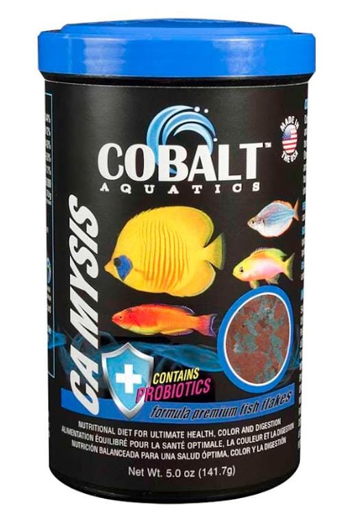 Cobalt Aquatics Mysis Flake Formula Fresh and Saltwater Fish Food - 1.2 Oz
