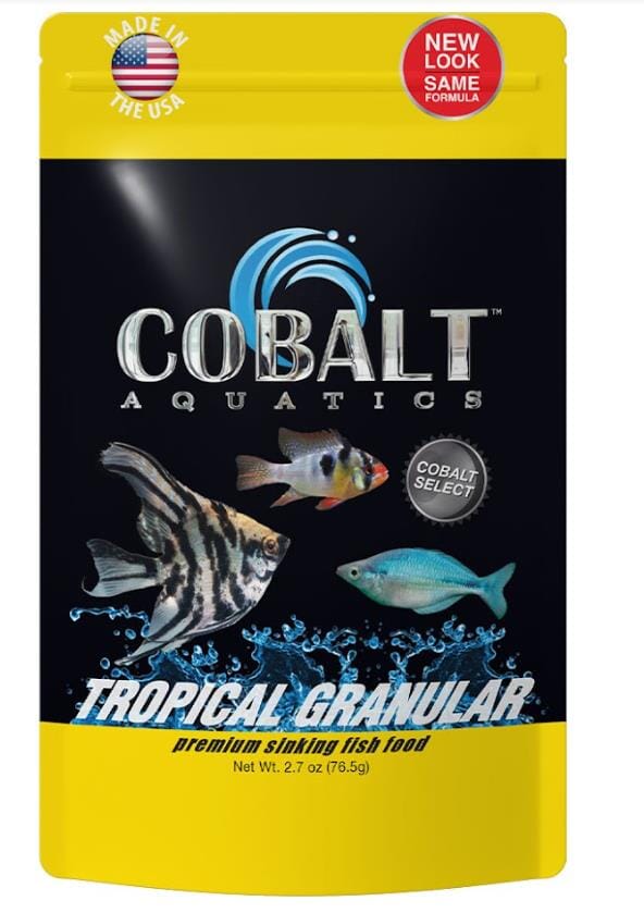 Cobalt Aquatics Tropical Granular Freshwater Fish Food - 2.7 Oz