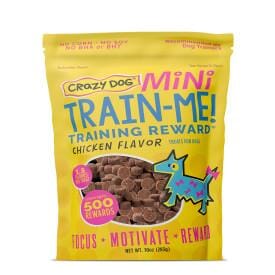 Crazy Dog Train Me Chicken Soft and Chewy Dog Treats - Mini - 10 Oz