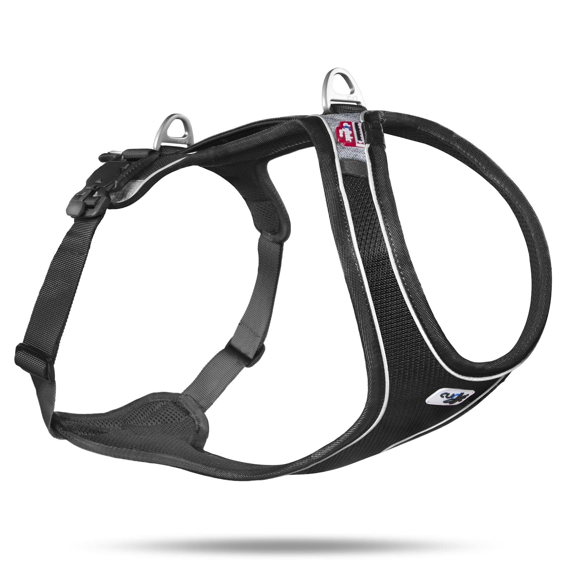 Curli Belka Magnet Dog Harness - Black - Small